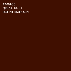#400F00 - Burnt Maroon Color Image